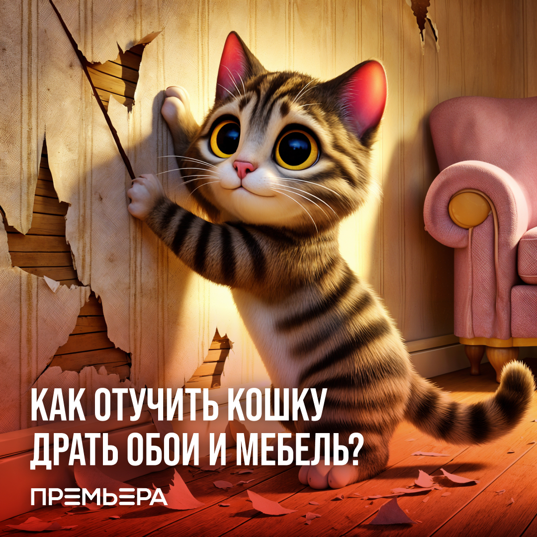 Как отучить кошку драть обои и мебель? Как отучить кошку драть обои и мебель?