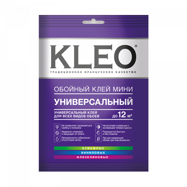 Клей обойный Kleo Мини универсальный до 12м2 60г/60