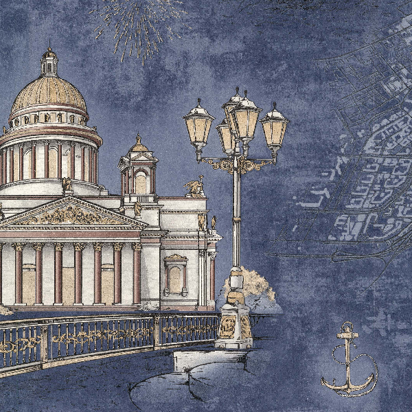 10681-04 Артекс Санкт-Петербург обои флизелиновые 1,06*10м/6